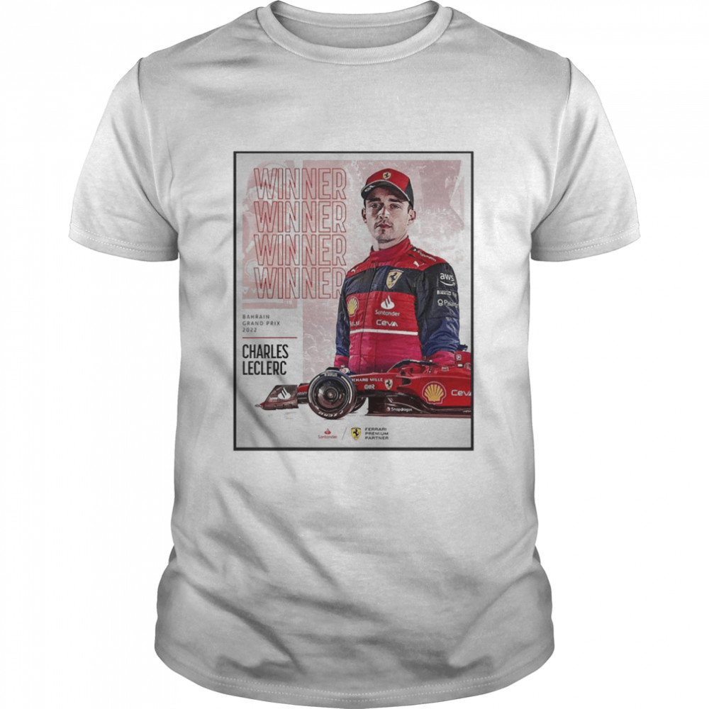 Charles Leclerc Ferrari F1 Wins Bahrain Grand Prix Shirt