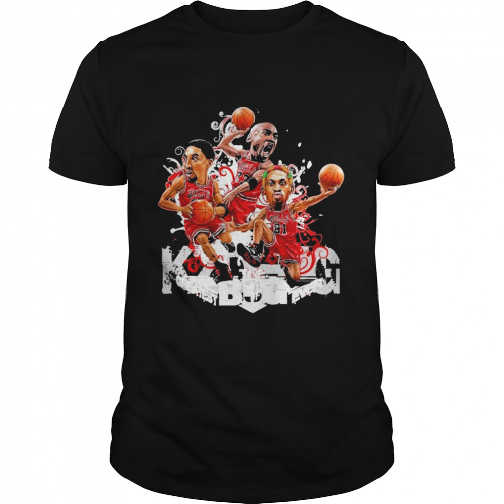 Chicago bulls 90s jordan pippen and rodman shirt