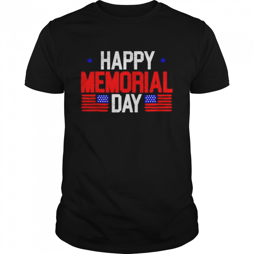 Happy memorial day American flag shirt