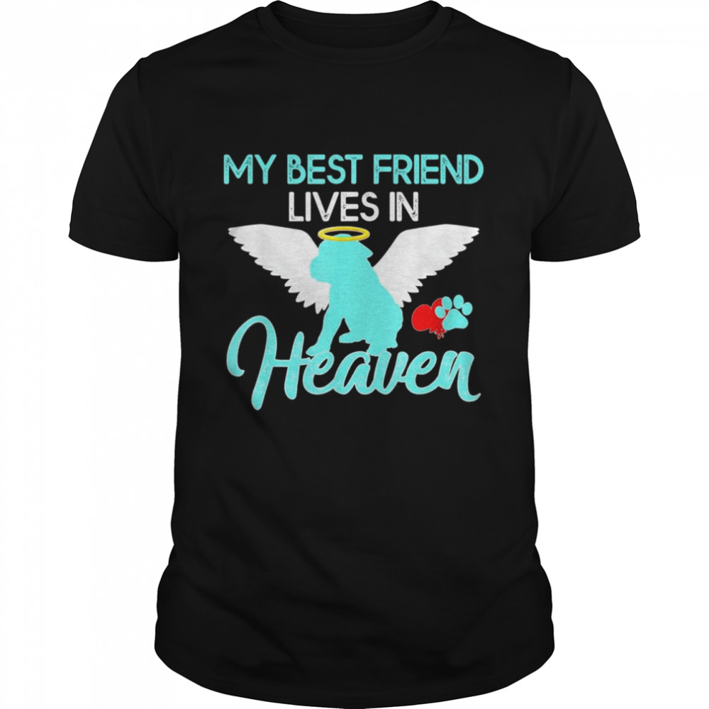 My Best Friend Lives In Heaven Puppy Dog Puppies Owners Shirt