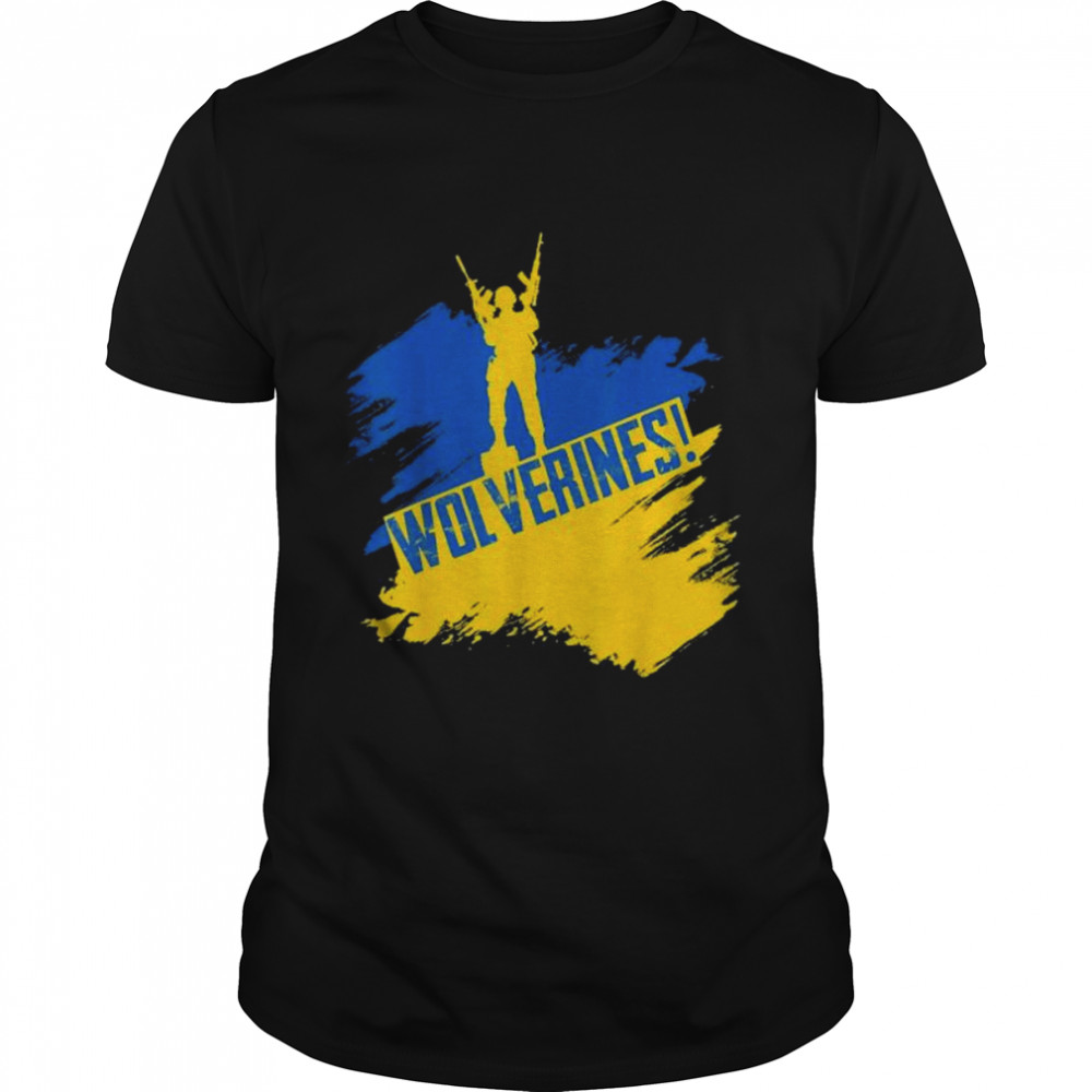 Wolverines support ukraine shirt