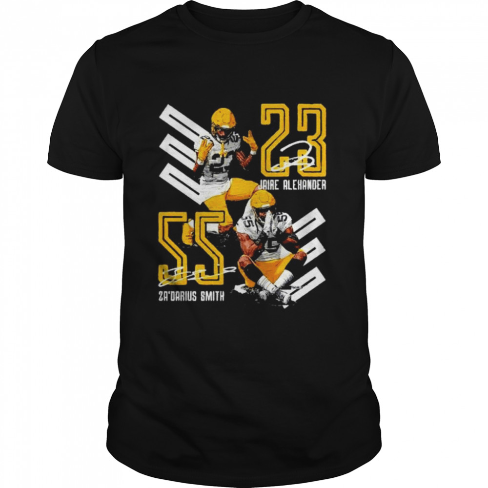 Za’darius Smith and Jaire Alexander Green Bay Packers signatures shirt