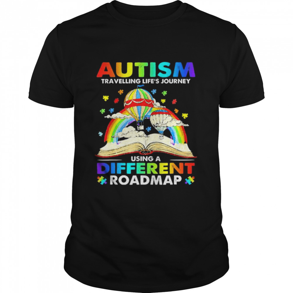 Autism travelling life’s journey using a different roadmap T-shirt