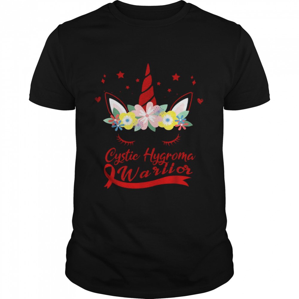 Unicorn Face Cystic Hygroma Awareness Shirt