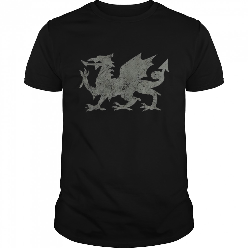 Walisische Flagge Heraldry Dragon walisischer Stolz St. David’s Day Wales Shirt