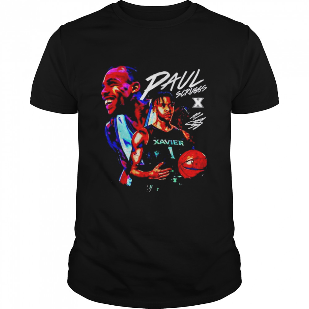 Xavier Basketball Paul Scruggs Player shirt