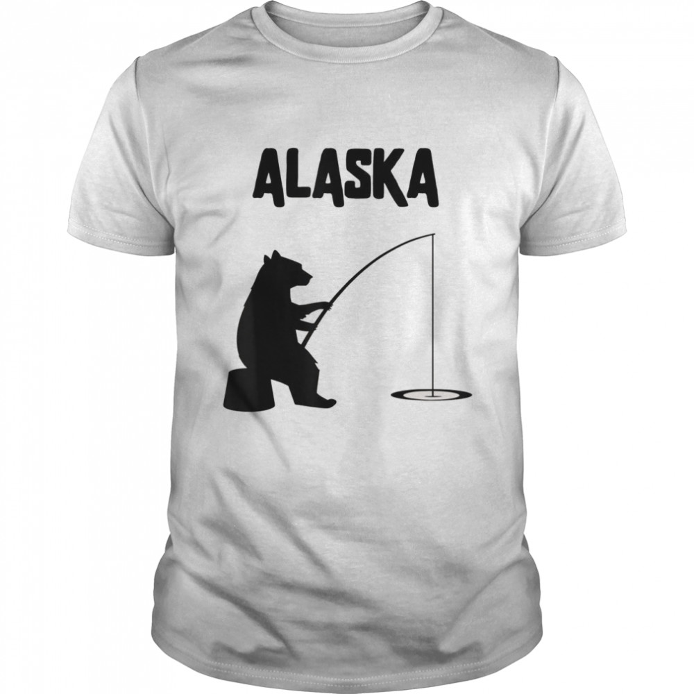 Alaska Bear AK Bear Fishing for Fisherman Shirt