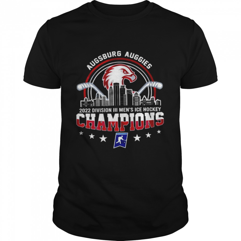 Augsburg Auggies 2022 NCAA Division III Men’s Ice Hockey Champions T-shirt