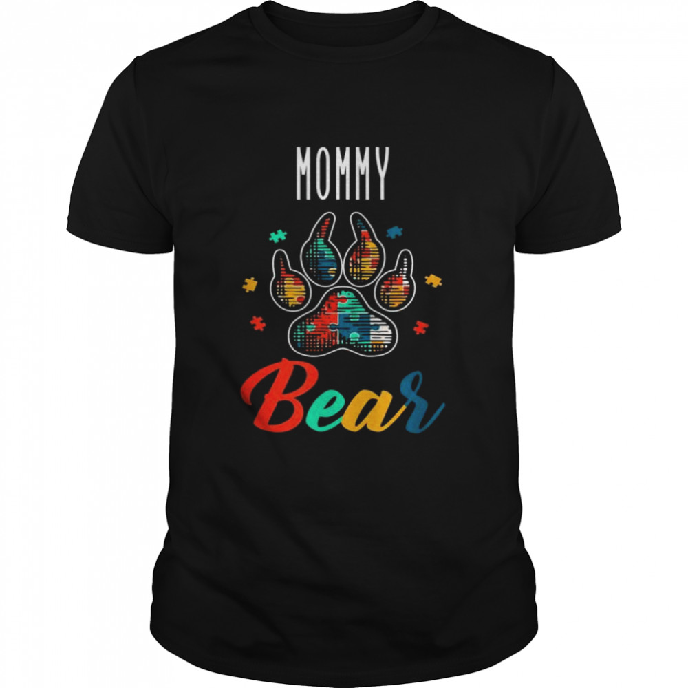 Autism awareness I love someone with autism bear shirt