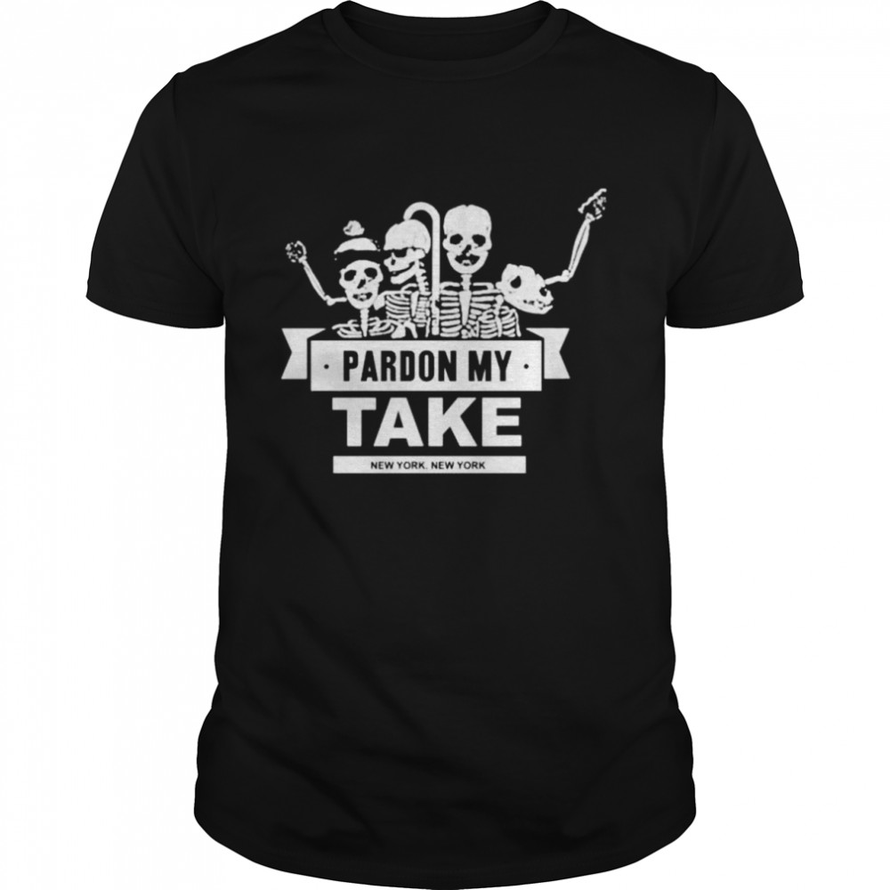 Barstool sport pardon my take skeletons shirt