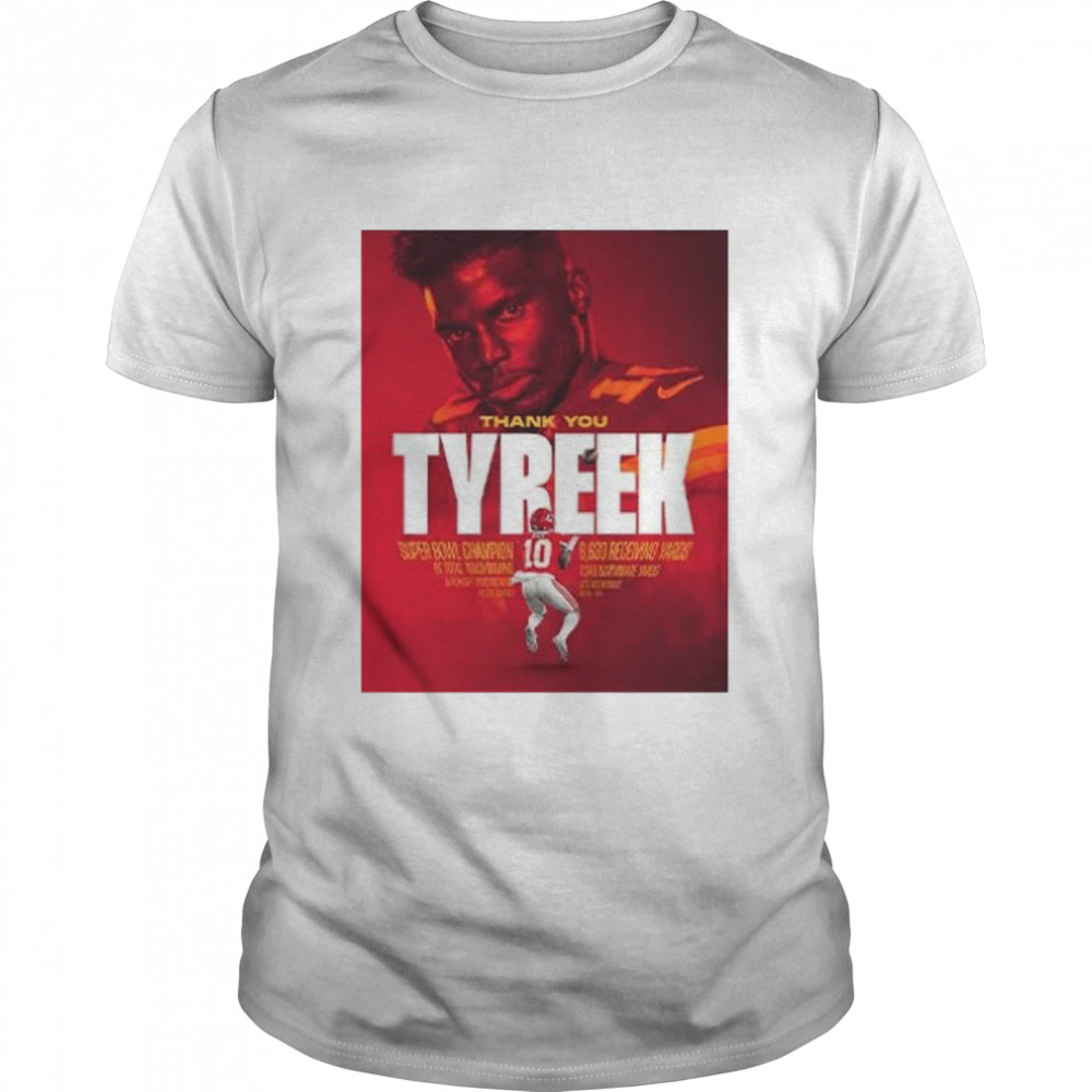 Thank you tyreek hill Kansas city Chiefs shirt