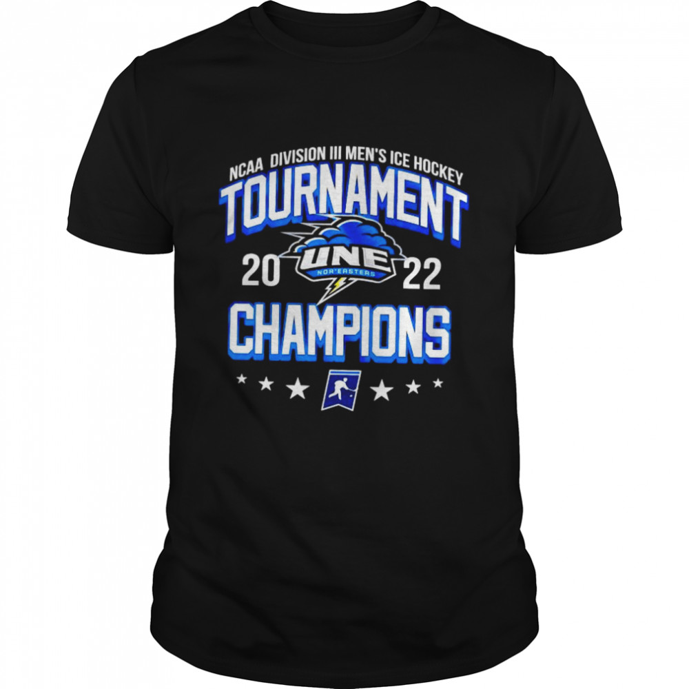 U New England Nor’easters 2022 NCAA Division III Men’s Ice Hockey Champions shirt