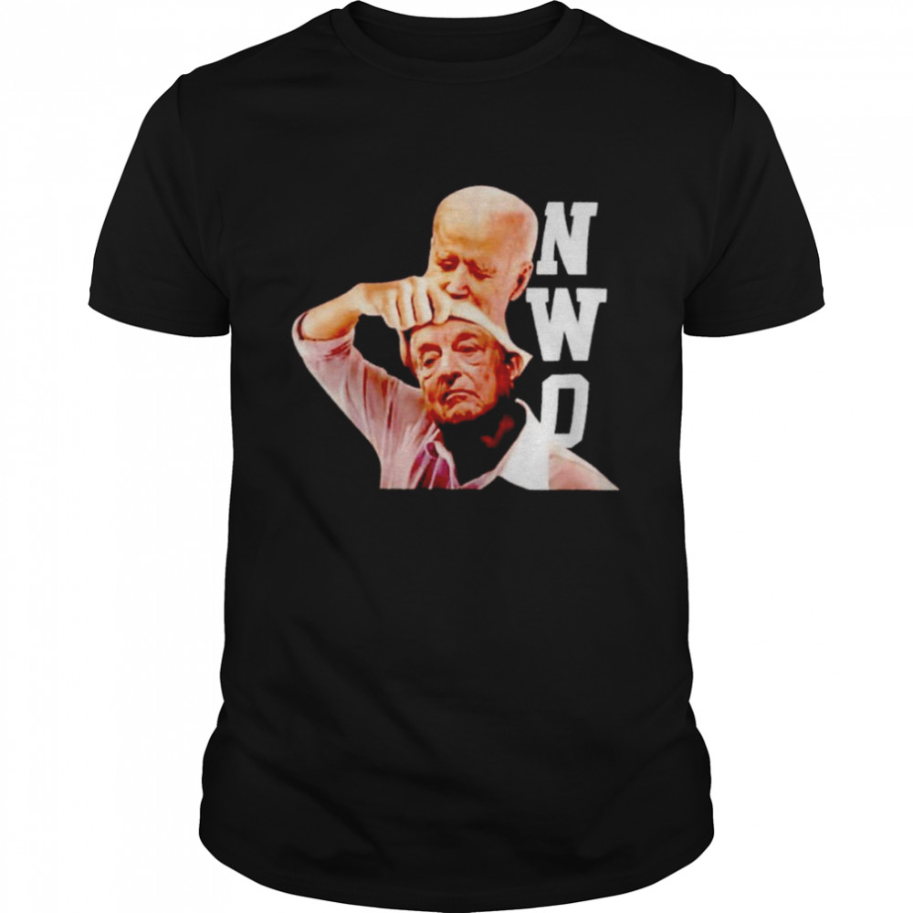 George Soros mask Joe Biden NWO shirt