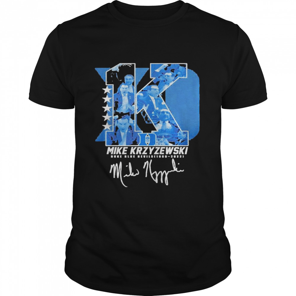 Mike Krzyzewski Duke Blue Devils 1980-2021 Signature Shirt