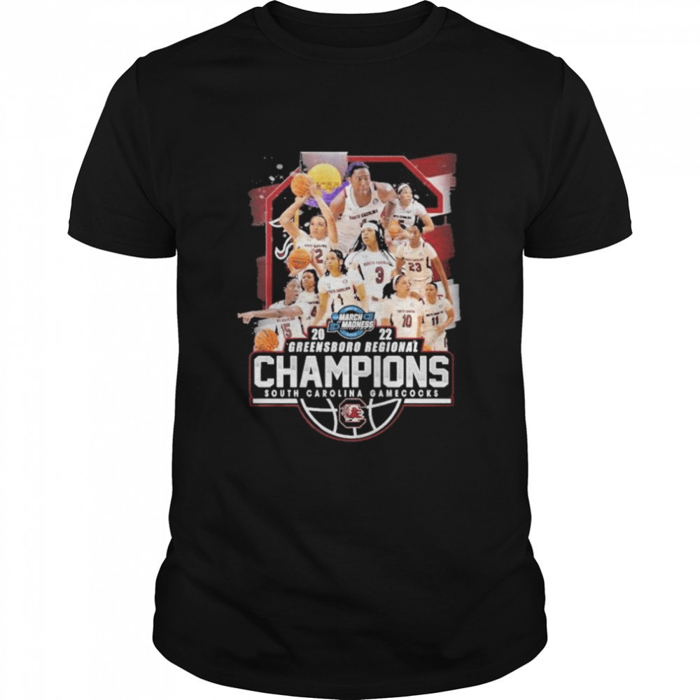 South carolina gamecocks 20200 greensboro regional champion march madness team player shirt