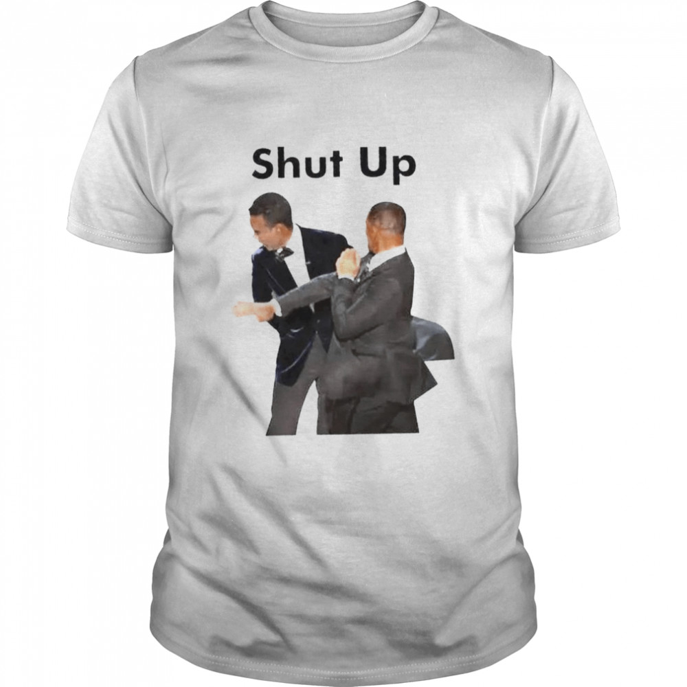 Will Smith slapped Chris Rock shut up shirt