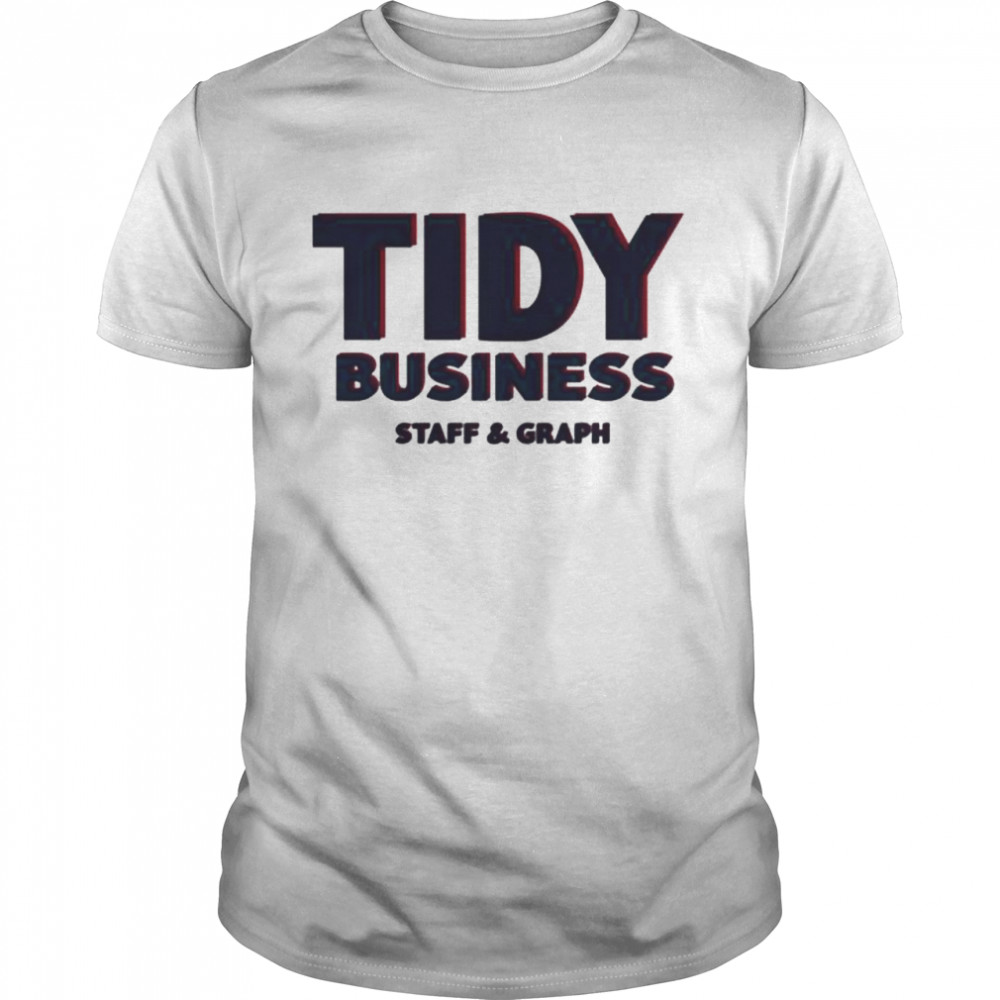 Tidy business staff and graph shirt