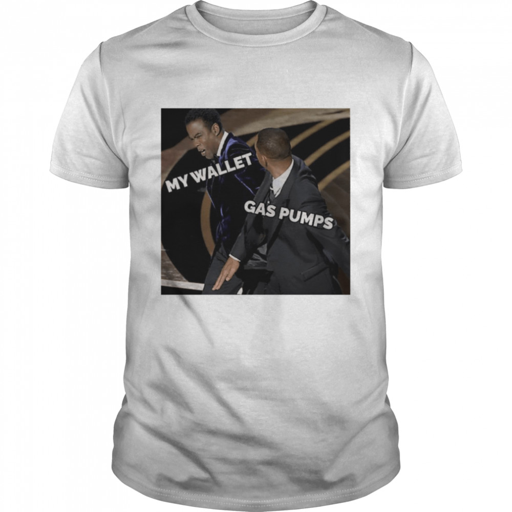 Will Smith gas pumps Chris Rock my wallet shirt