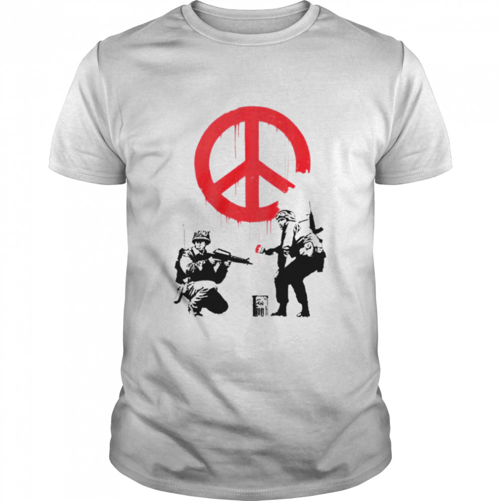 Soldiers Banksy Hippe shirt