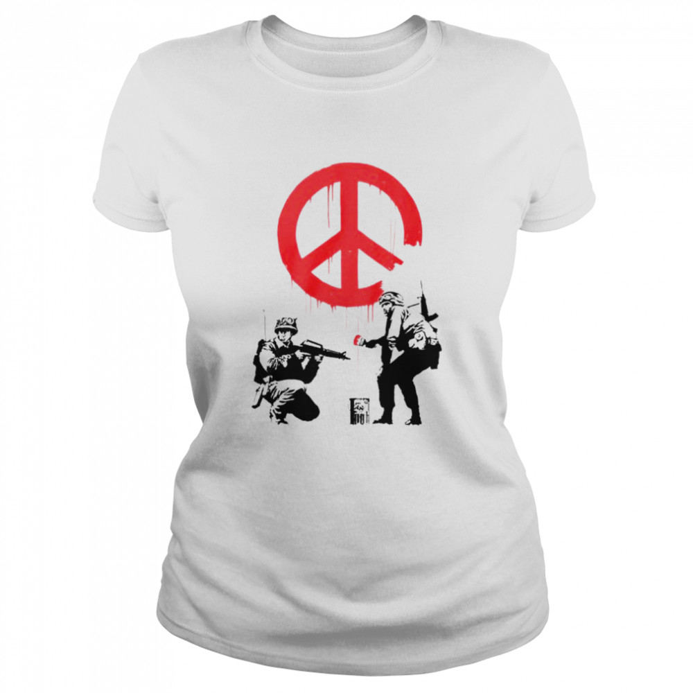 Soldiers Banksy Hippe shirt Classic Women's T-shirt