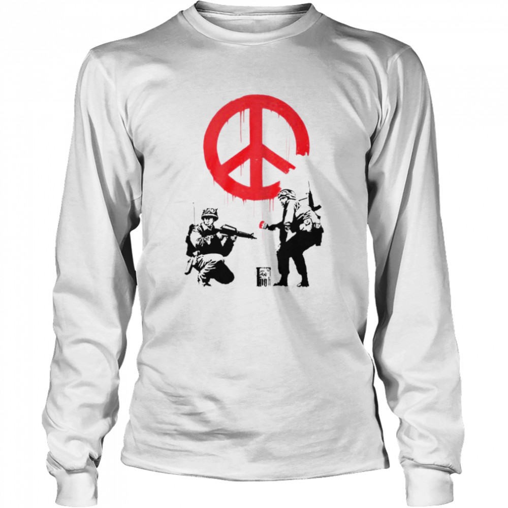 Soldiers Banksy Hippe shirt Long Sleeved T-shirt