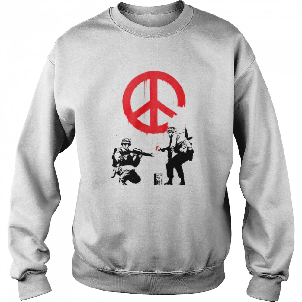 Soldiers Banksy Hippe shirt Unisex Sweatshirt