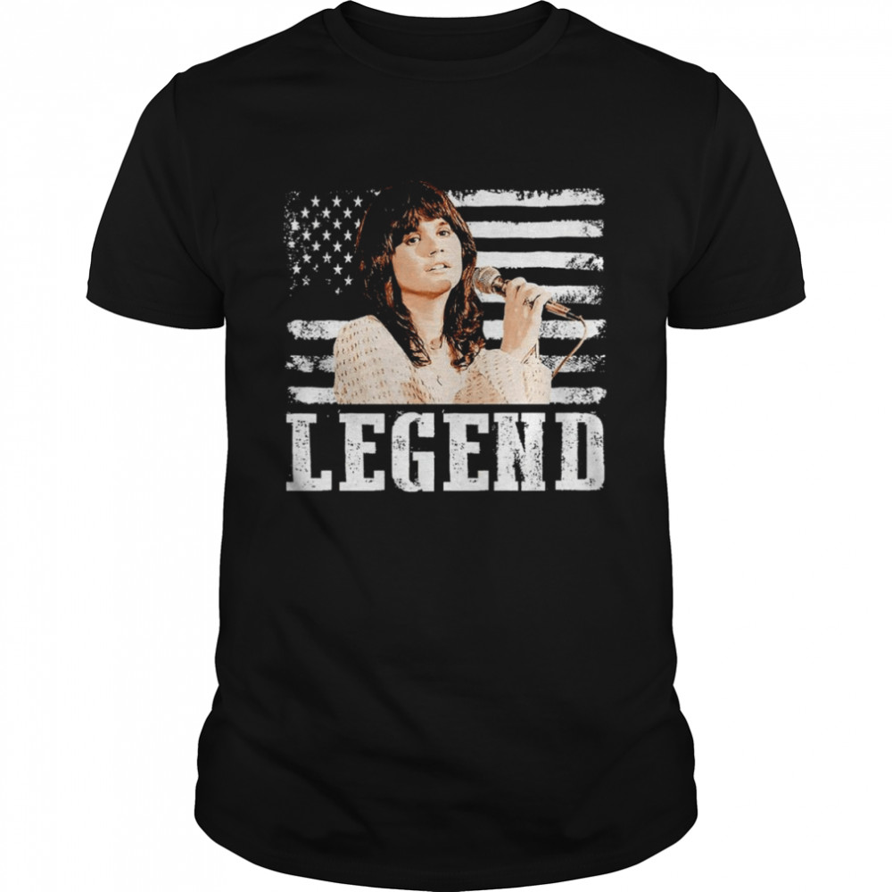 American Flag Linda Ronstadt Music Legend shirt