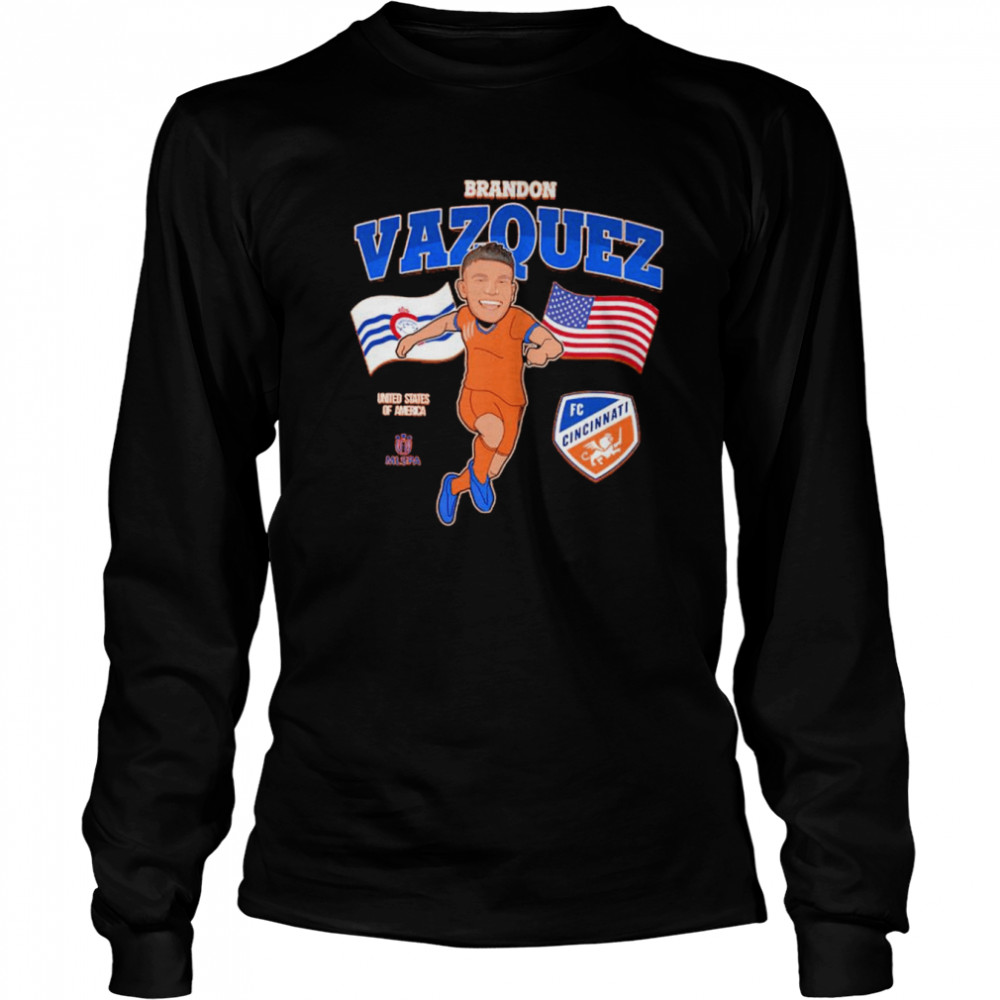 Brandon Vazquez United States of America FC Cincinnati shirt Long Sleeved T-shirt