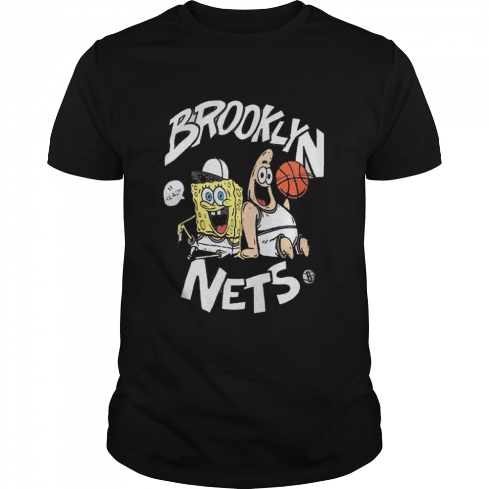 Brooklyn Nets Homage Nba X Spongebob Collab T-Shirt