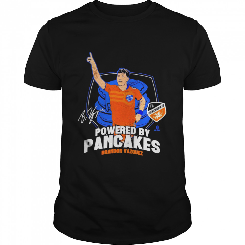 Powered by Pancakes Brandon Vazquez shirt