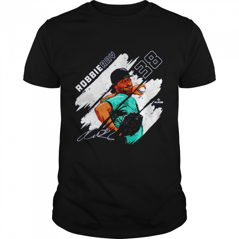 Robbie Ray Seattle Stripes Baseball Signatures Shirt