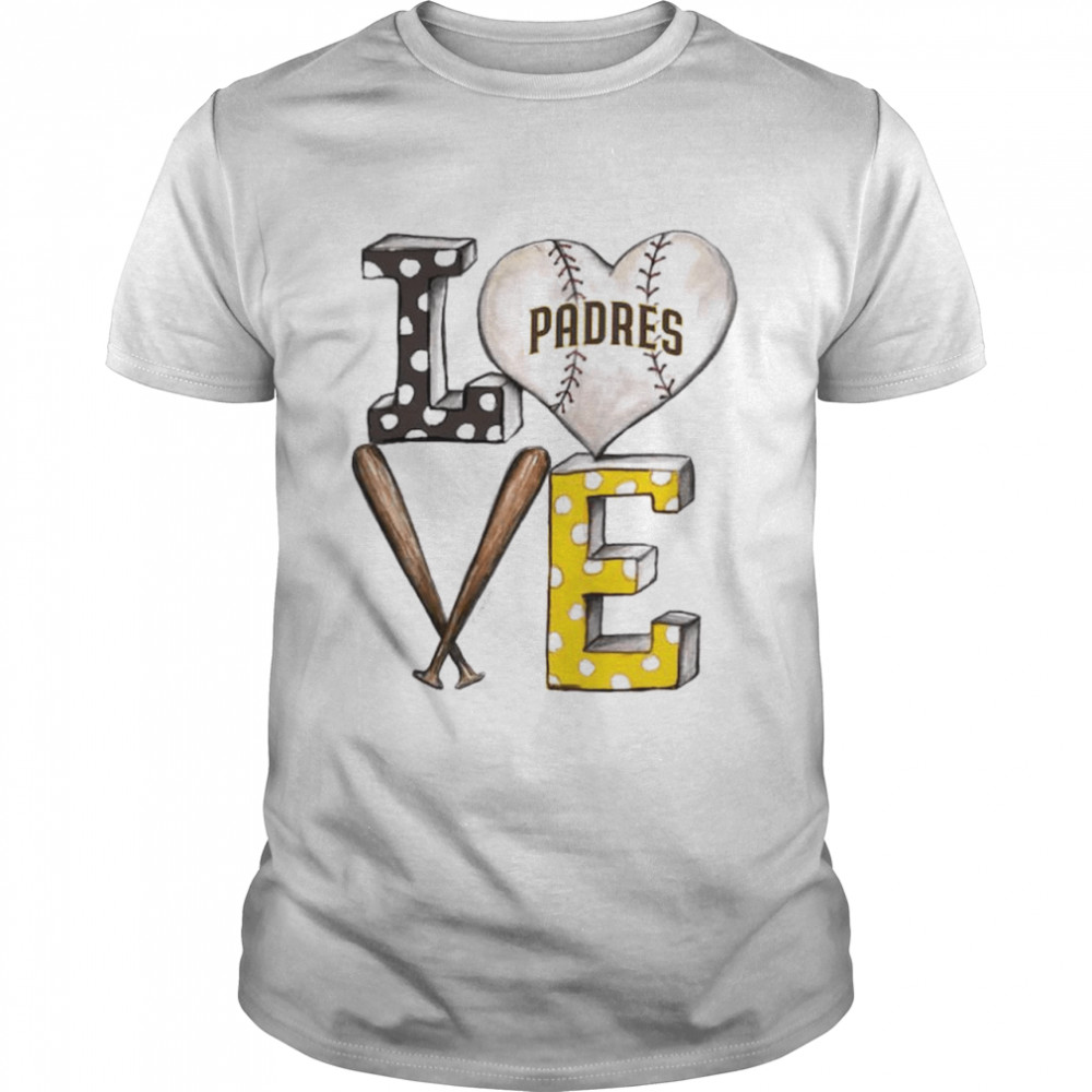 San Diego Padres baseball love shirt