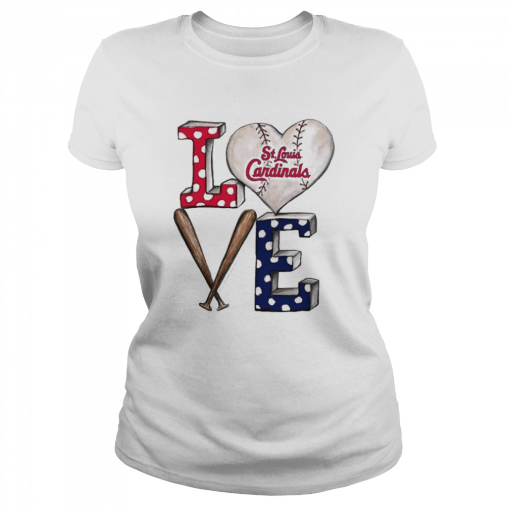 St. Louis Cardinals baseball love shirt Classic Women's T-shirt