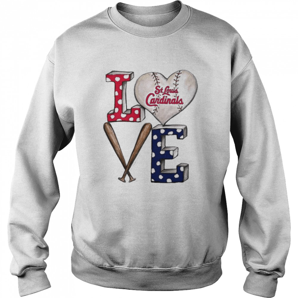 St. Louis Cardinals baseball love shirt Unisex Sweatshirt