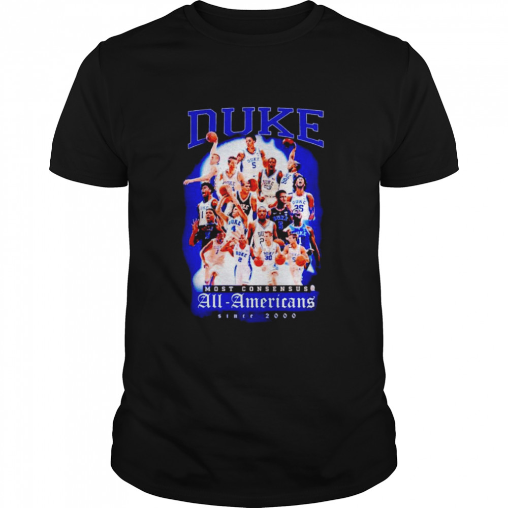 The Duke Blue Devils most consensus all Americans shirt