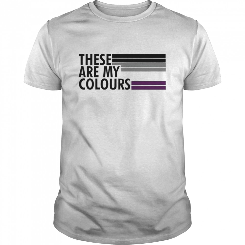 These are my colours asexual pride flag shirt