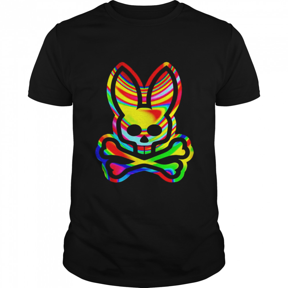 Psychedelic Bunny Psycho Bunny T-Shirt