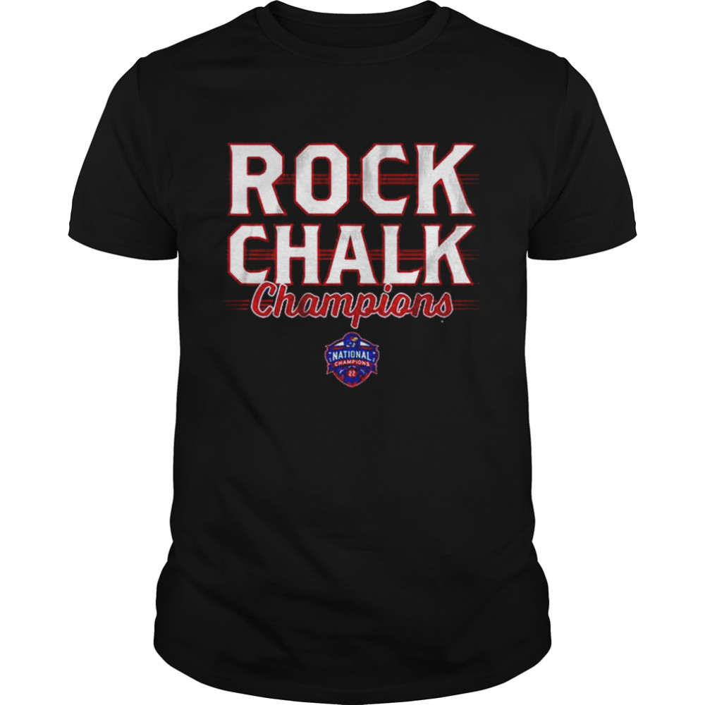 Kansas basketball rock chalk champions shirt