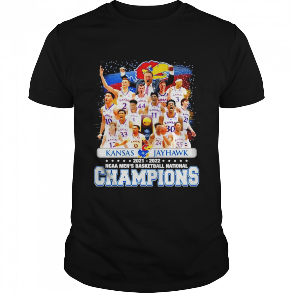 Kansas Jayhawks 2021 2022 NCAA Men’s Basketball National Champions T-shirt