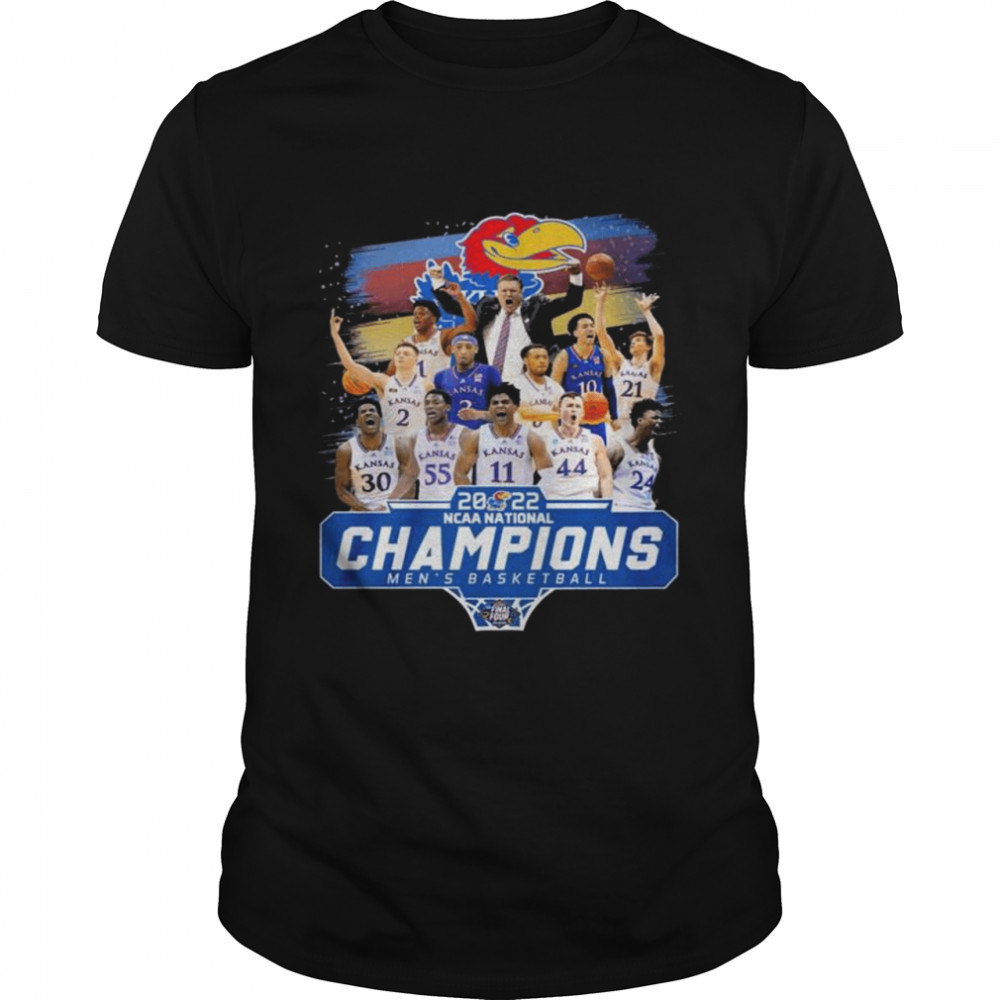 Kansas Jayhawks 2022 NCAA National Champions men’s Basketball shirt