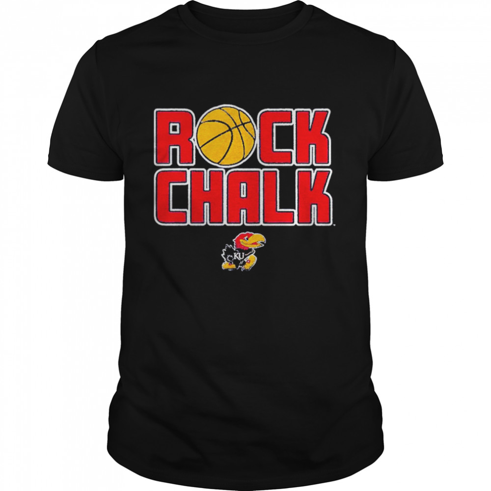 Kansas Jayhawks Rock Chalk Basketball shirt