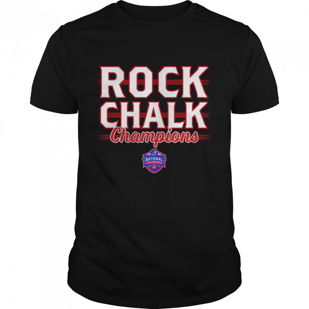 Kansas Jayhawks rock chalk champions shirt