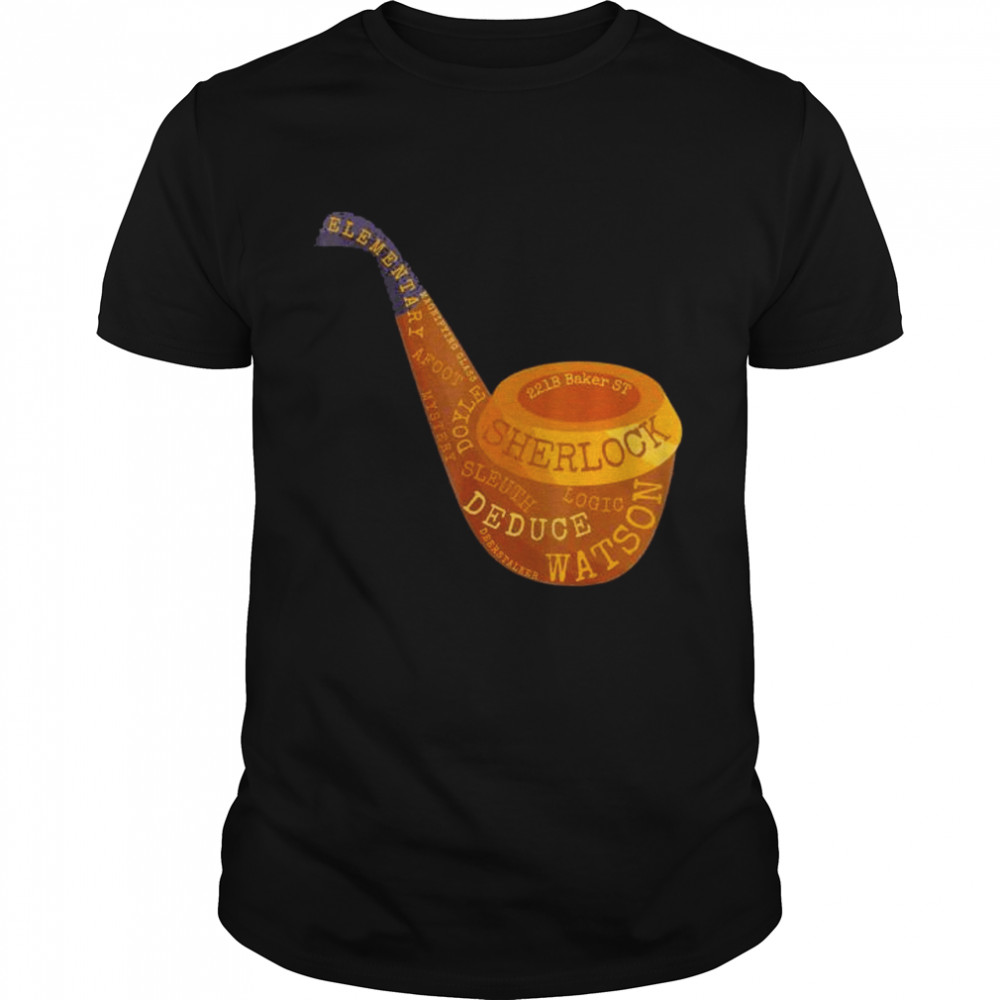 Smoking pipe novelty sherlock holmes shirt