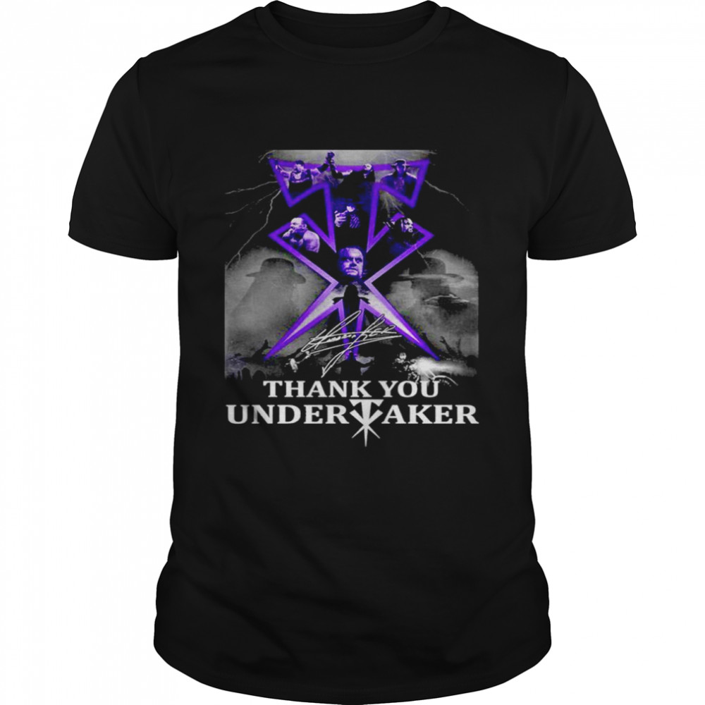 Thank you Undertaker signature shirt