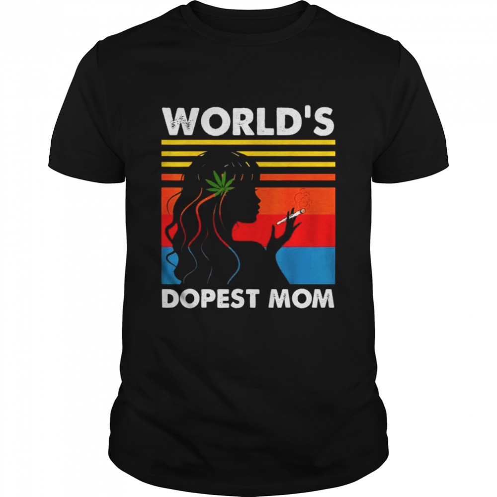 World’s dopest mom weed soul cannabis vintage shirt