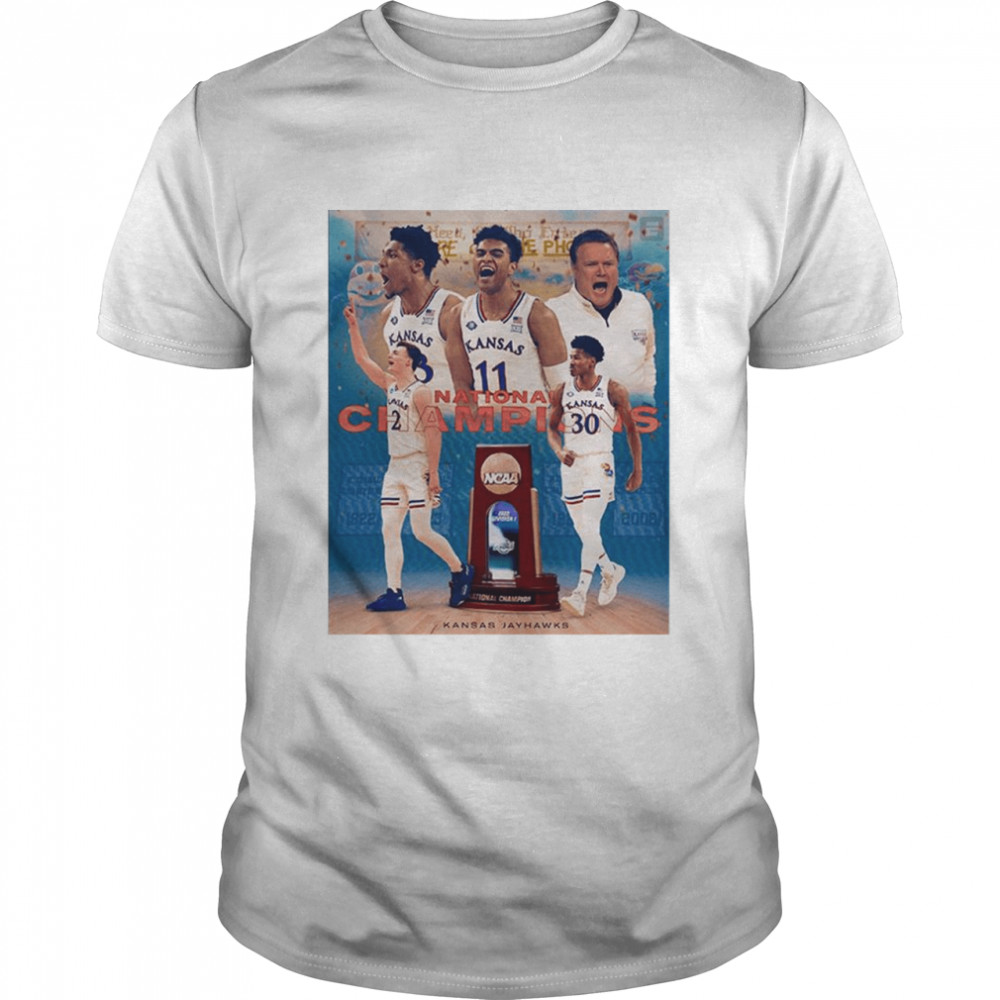 Kansas Jayhawks National Champions 2022 NCAA Divison T-Shirt