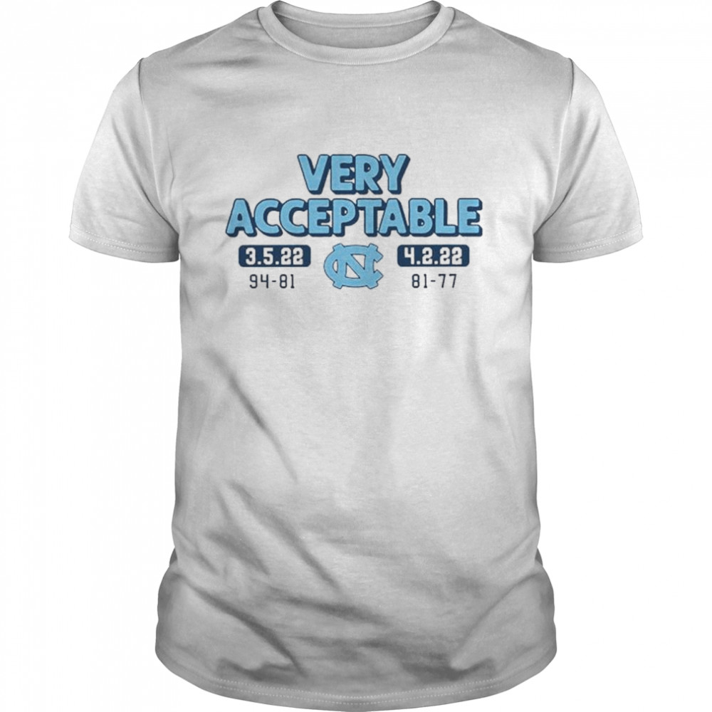 North Carolina Basketball Very Acceptable T-Shirt