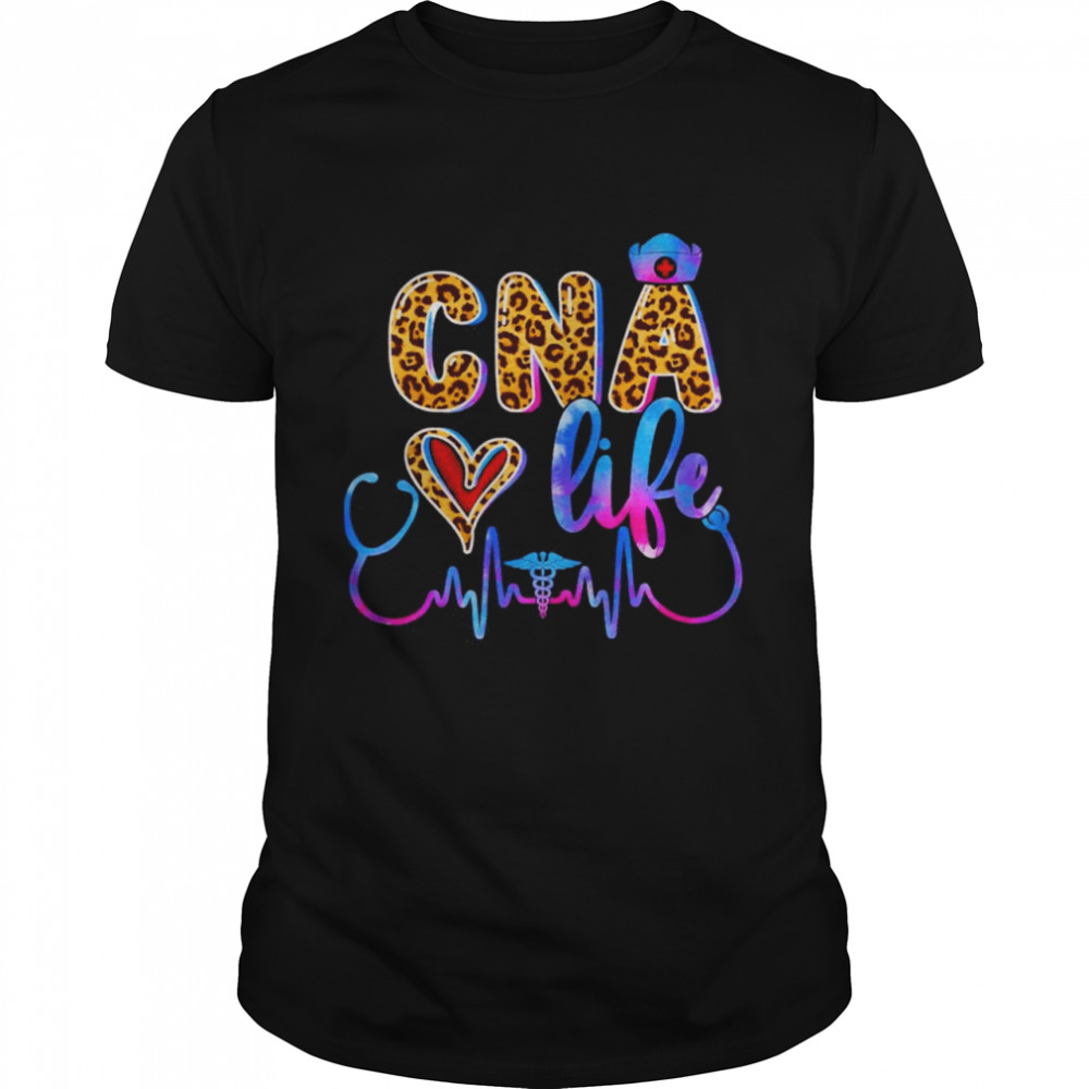 CNA Love Life Leopard Nurse Healthcare Shirt