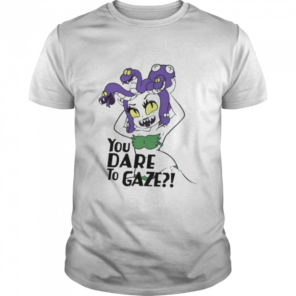 Cuphead cala maria medusa you dare to gaze shirt