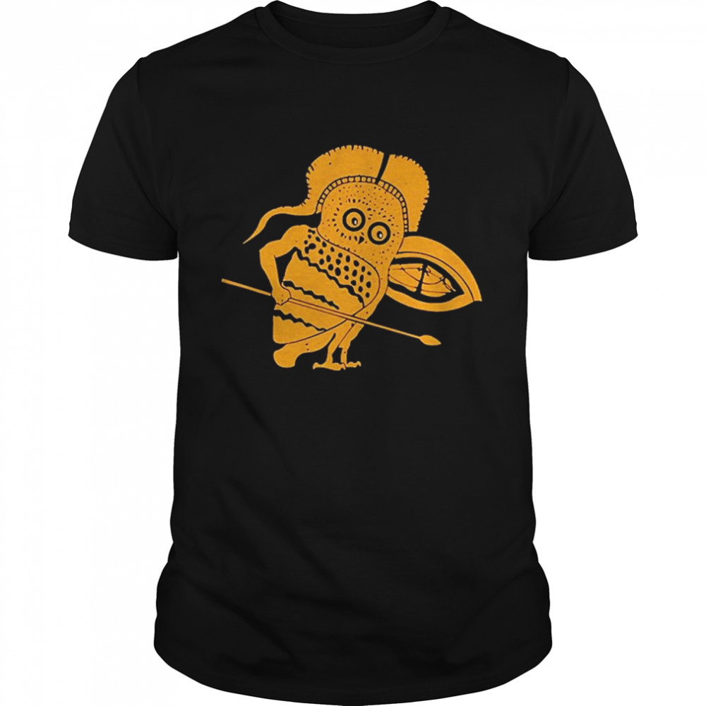 Little Owl As A Hoplite Warrior T-Shirt